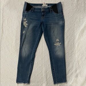 Isabel Distressed Maternity Jeggings by Ingrid & Isabel